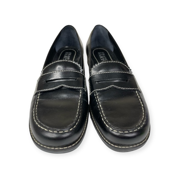 Franco Sarto Women’s Black Leather Loafers - Sz 8 - Picture 2 of 9